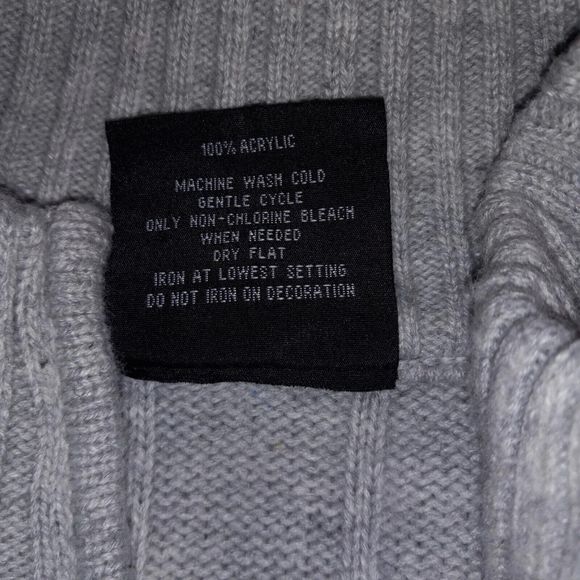 South Pole Mens Size XL Sweater Long Sleeve Gray Red Striped Heavyweight 1/4 Zip - Picture 13 of 16